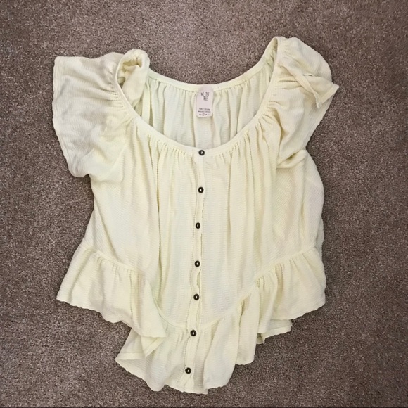 Free People ruffle top WORN ONCE! - Picture 1 of 3